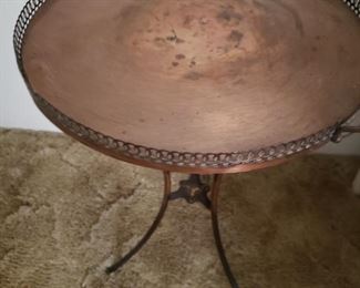 Copper Tray Table 
