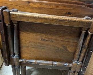 Ethan Allen TV Trays Solid Wood!