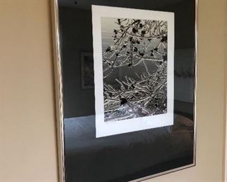 One of many framed art pieces