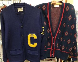 Amazing letterman and Pendleton sweaters