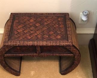 Woven end-table