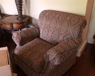 Overstuffed armchair