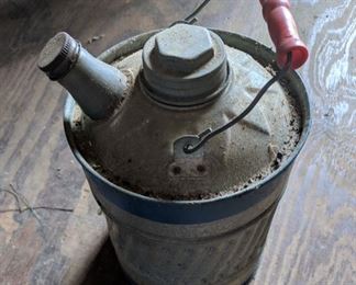 Vintage gas can