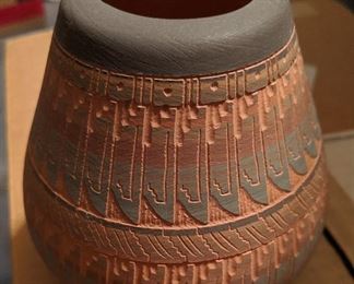 Vintage Navajo Pottery signed CB