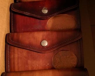 Handmade leather wallets