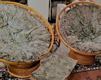 2 Korean Bamboo Chairs