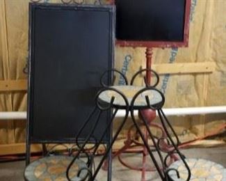 Drewrys Beer Mirror, Chalk boards and tiled plant stand