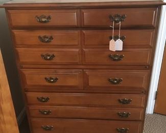 Chest of Drawers - Located in the Upstairs Bedroom
•	36" Wide
•	18" Deep
•	44" High
