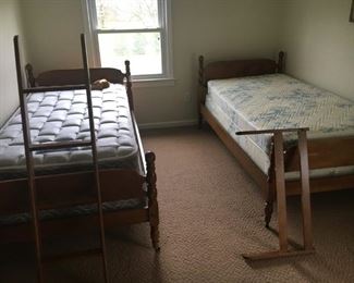 2 Twin Beds - Located Upstairs
• Converts to Bunk Beds with ladder, side rail, and hardware
• Maple