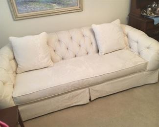 White Couch - Located in the Family Room
•	98" Wide
•	42" Deep