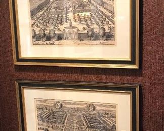 Framed Etchings, Paris