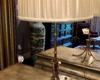 There are many beautiful lamps at this sale -