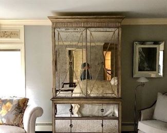 Hooker Mirrored Armoire