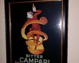 Bitter Campari Framed Art