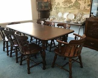 Cochrane Ind. dining table and chairs.