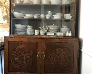 Custom made Japanese china cabinet.