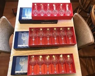 36 piece Cristal de’arques glassware - all new.