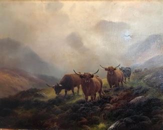 SIGNED H.R.  HALL OIL PAINTING