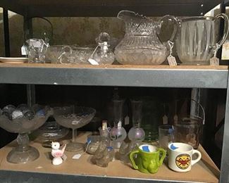 Crystal, glass, vases, and other dish ware 