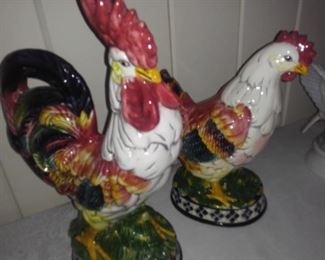 Ceramic Roosters