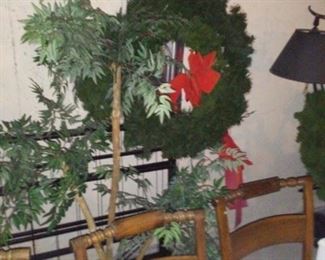 4 Matching Rush Seat Chairs