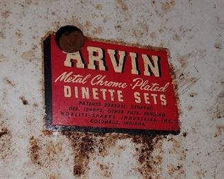 Vintage dining table and chairs by Arvin