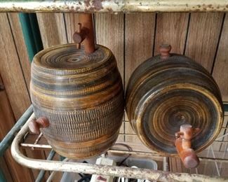 USA pottery kegs