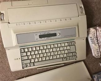 Old electric typewriter -- irritate your neighbors with the constant clackity clack!