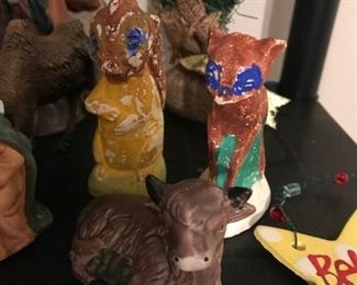 What Christmas manger scene is complete without zombie woodland creatures?