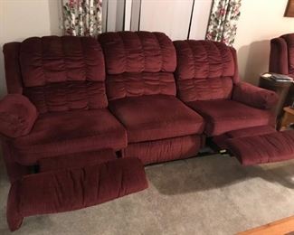 Lookit that! A recliner couch! Pristine condition