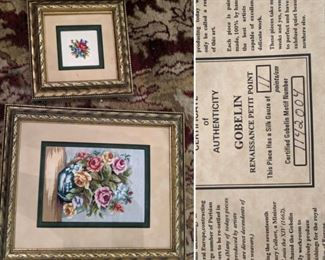 Gobelin Renaissance Petit Point Handmade in Central Europe Giles Goblin