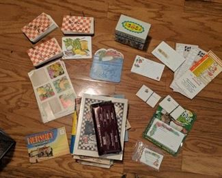 Vintage cookbooks and recipe cards
