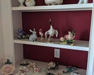 Vintage Capodimonte
Llardo polar bear 
Andrea by Sadek
Goebel
Golden Crown
Boehm
Capodimonte
Napoleon
Aynsley fine Bone China
Pia
Royal Adderley
Crown Staffordshire
