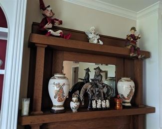 Vintage elves
Netsuke figures
Russian box
Porcelain Ware
Cast iron statues