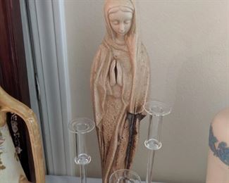 Antique Mary statue