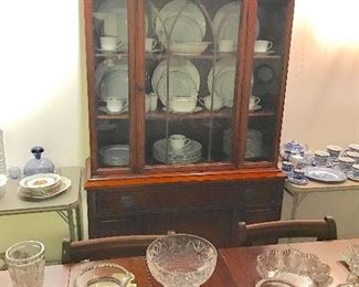 Mahogany china cabinet
