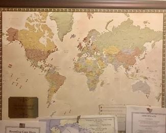 Map of the family’s travels