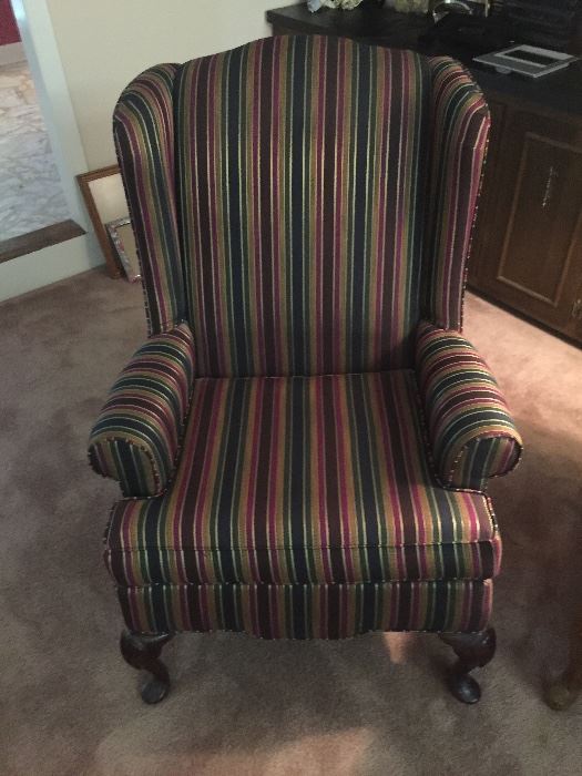Nice striped arm chair