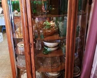 Bow Front China Cabinet 