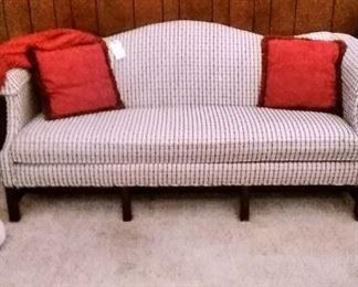 Striped Living Room Couch w/ Pillows