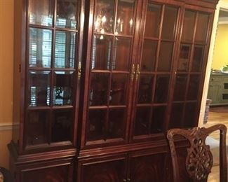 Chippendale style china cabinet 