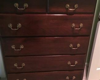 Traditional Cherry bedroom set: 6 drawer tall chest
