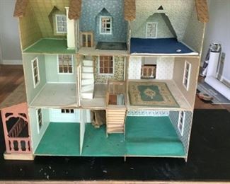 Large doll house with LOTS of furniture