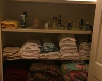 Lots of linens and perfumes