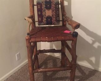 Rustic western-look art chair