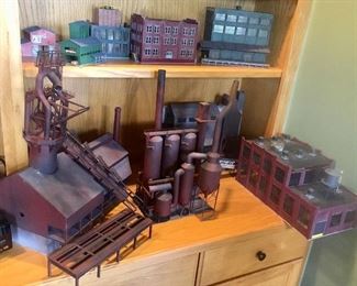Train set models - vintage Steel Mill / Factory