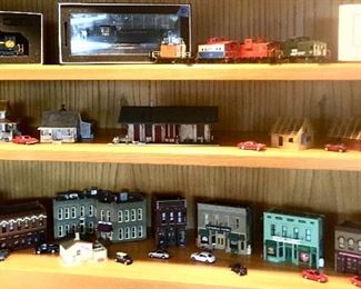 Collector train cars
& 
Model buildings