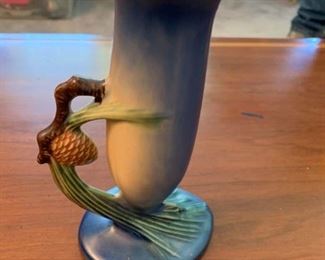 #35	Roseville Pottery Pine Cone Bud Vase  112-7	 $200.00 	