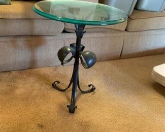 #42 Metal Base w/Beveled Glass Top 18"Tx22W $75.00