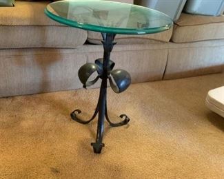 #42	Metal Base w/Beveled Glass Top  18"Tx22W	 $75.00 	